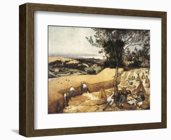 The Harvesters-Pieter Bruegel the Elder-Framed Art Print