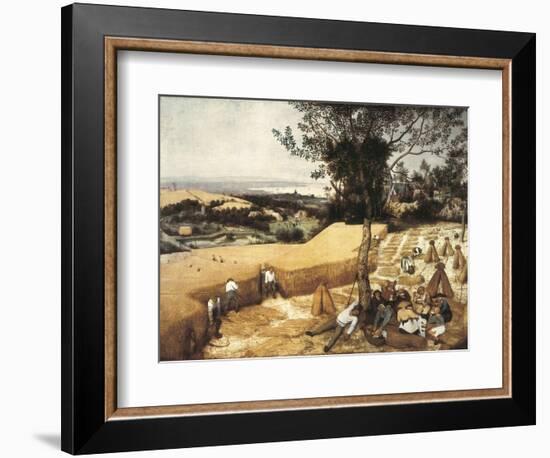 The Harvesters-Pieter Bruegel the Elder-Framed Art Print