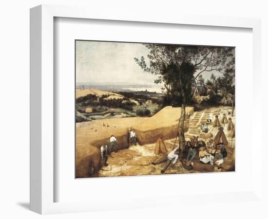 The Harvesters-Pieter Bruegel the Elder-Framed Art Print