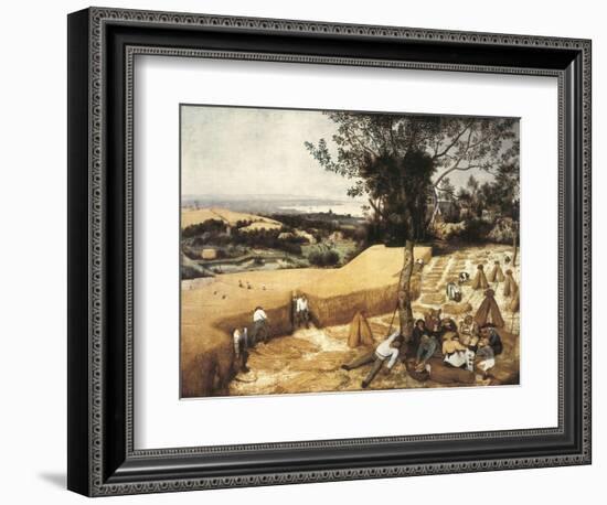 The Harvesters-Pieter Bruegel the Elder-Framed Premium Giclee Print