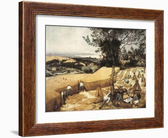 The Harvesters-Pieter Bruegel the Elder-Framed Art Print