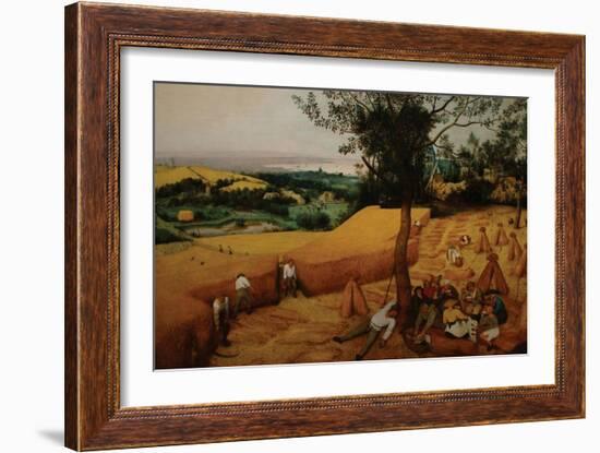 The Harvesters-Pieter Breughel the Elder-Framed Art Print