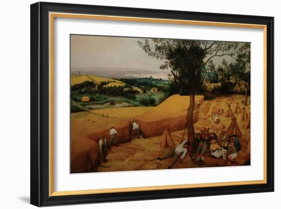 The Harvesters-Pieter Breughel the Elder-Framed Art Print