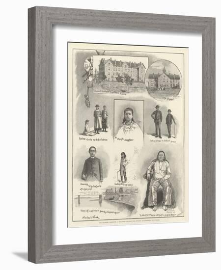 The Haskell Institute, a Training College for Indians, at Lawrence, in Kansas-Stanley L. Wood-Framed Giclee Print