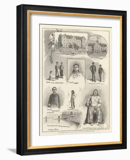 The Haskell Institute, a Training College for Indians, at Lawrence, in Kansas-Stanley L. Wood-Framed Giclee Print