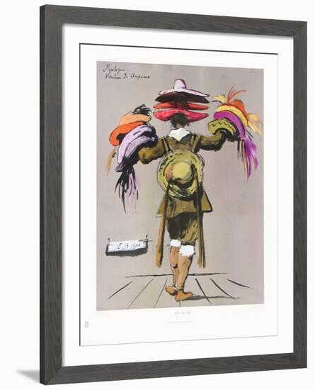 The Hat-Seller-E. Bermann-Framed Collectable Print