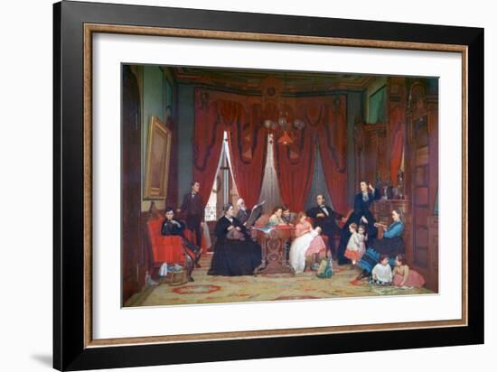 The Hatch Family, 1870-1871-Eastman Johnson-Framed Giclee Print