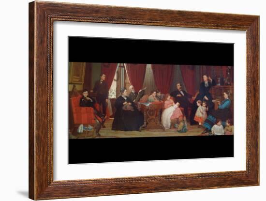 The Hatch Family-Eastman Johnson-Framed Art Print