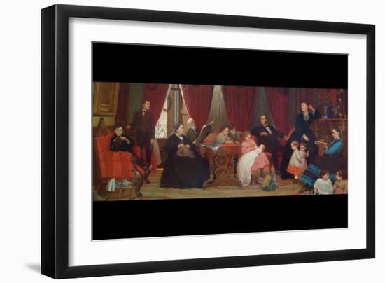 The Hatch Family-Eastman Johnson-Framed Art Print