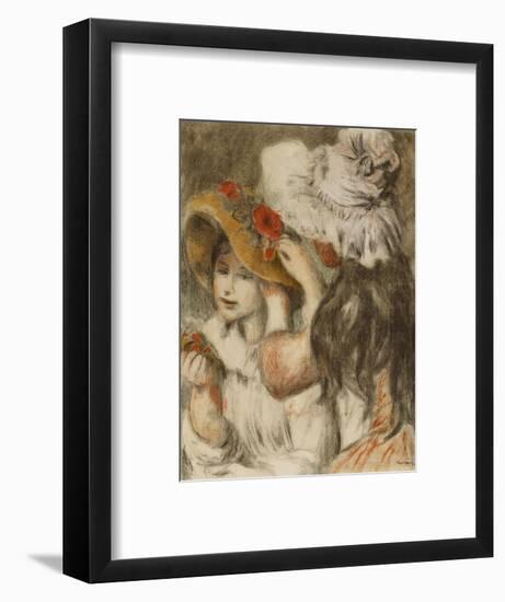 The Hatpin; Le Chapeau Epingle-Pierre-Auguste Renoir-Framed Giclee Print