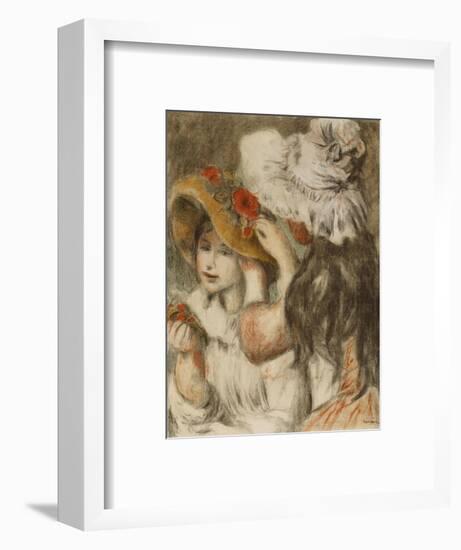 The Hatpin; Le Chapeau Epingle-Pierre-Auguste Renoir-Framed Giclee Print