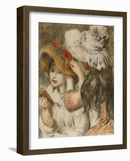 The Hatpin; Le Chapeau Epingle-Pierre-Auguste Renoir-Framed Giclee Print