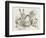 The Hatter's Mad Tea Party the Hatter and the Hare Put the Dormouse in the Tea-Pot-John Tenniel-Framed Photographic Print