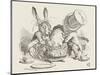 The Hatter's Mad Tea Party the Hatter and the Hare Put the Dormouse in the Tea-Pot-John Tenniel-Mounted Photographic Print
