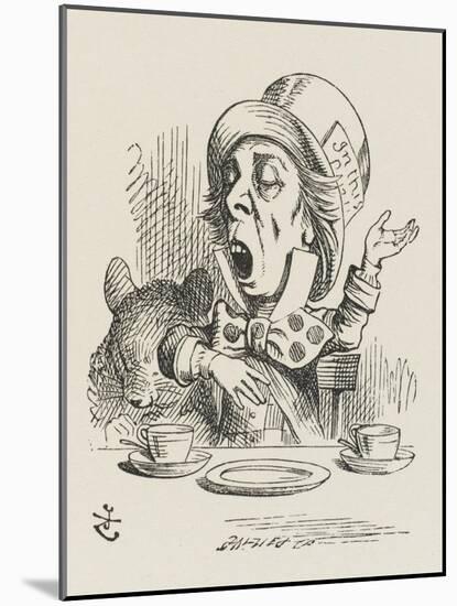 The Hatter Sings-John Tenniel-Mounted Art Print