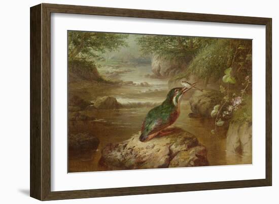 The Haunt of the Kingfisher (Oil on Canvas)-John Wainwright-Framed Giclee Print