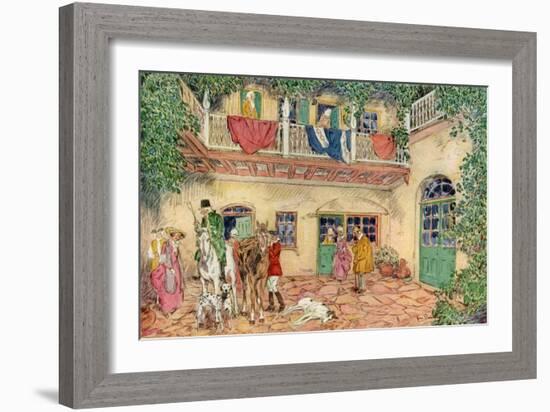 The Haunted House, New Orleans, Louisiana, USA, C18th Century-James Preston-Framed Giclee Print