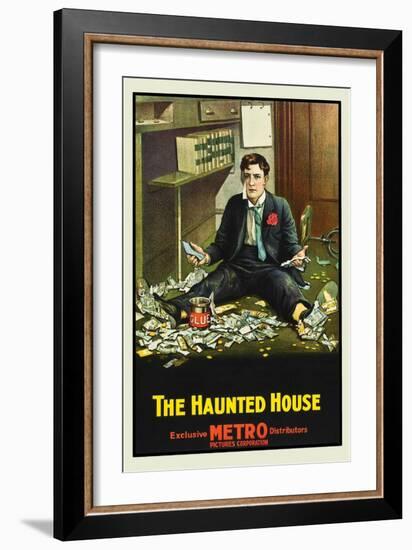 The Haunted House-Metro-Framed Art Print