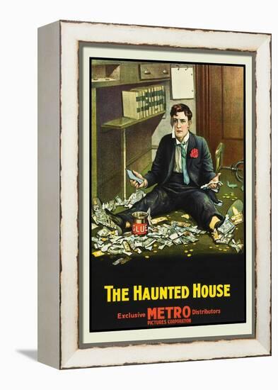 The Haunted House-Metro-Framed Stretched Canvas