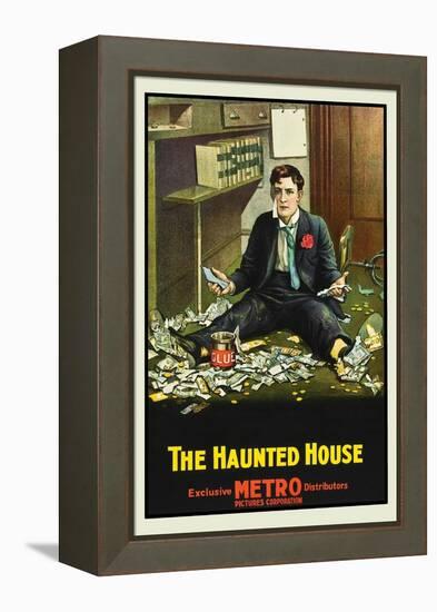 The Haunted House-Metro-Framed Stretched Canvas