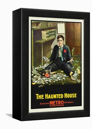 The Haunted House-Metro-Framed Stretched Canvas