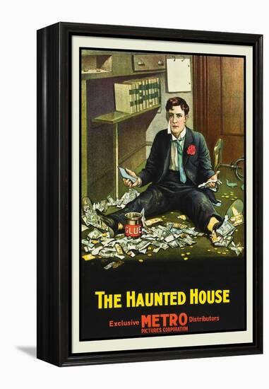 The Haunted House-Metro-Framed Stretched Canvas