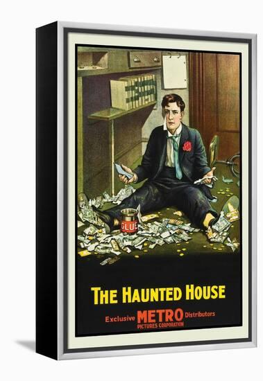 The Haunted House-Metro-Framed Stretched Canvas