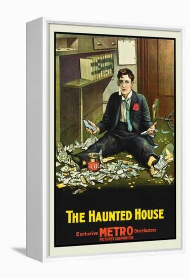 The Haunted House-Metro-Framed Stretched Canvas