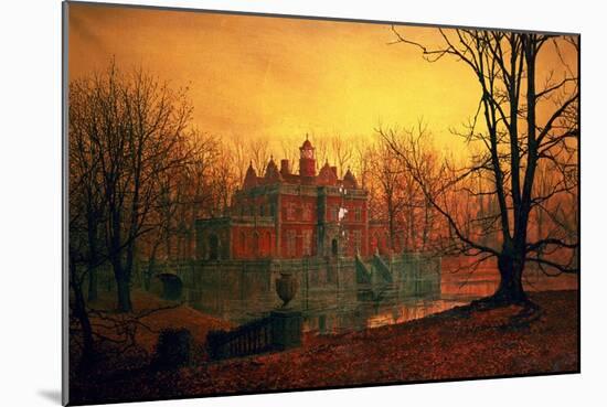 The Haunted House-John Atkinson Grimshaw-Mounted Giclee Print