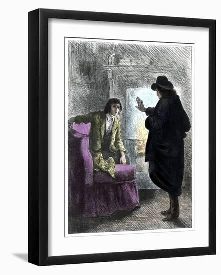 The Haunted Man by Charles Dickens-Frederick Barnard-Framed Giclee Print