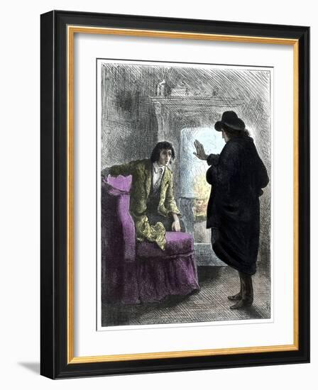 The Haunted Man by Charles Dickens-Frederick Barnard-Framed Giclee Print