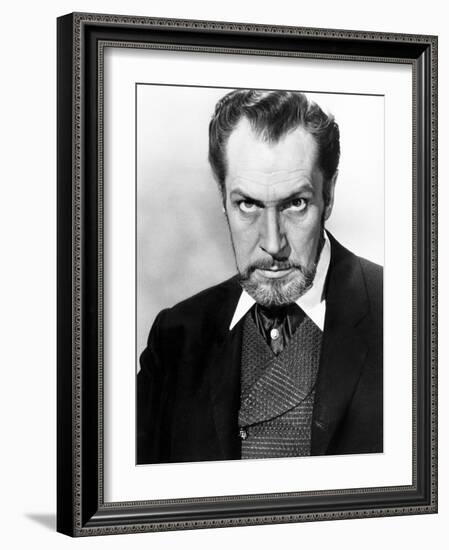 The Haunted Palace, Vincent Price, 1963-null-Framed Photo