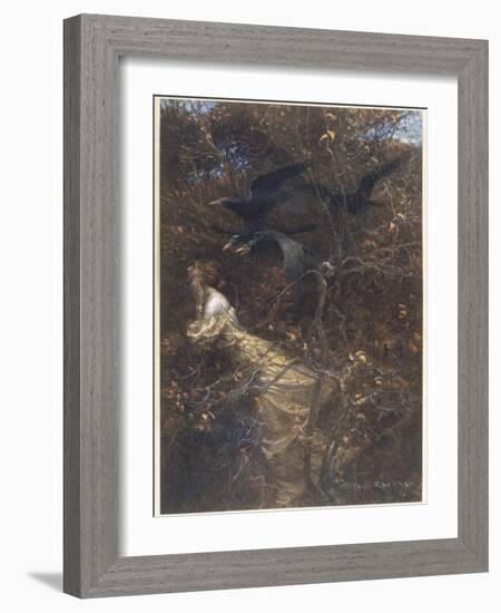 The Haunted Wood C1903-Arthur Rackham-Framed Photographic Print