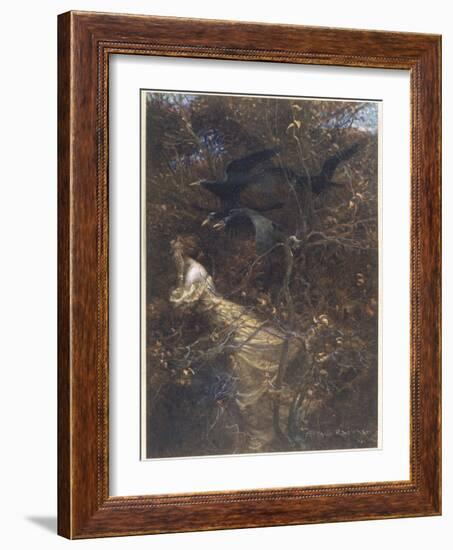 The Haunted Wood C1903-Arthur Rackham-Framed Photographic Print