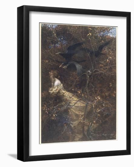 The Haunted Wood C1903-Arthur Rackham-Framed Photographic Print