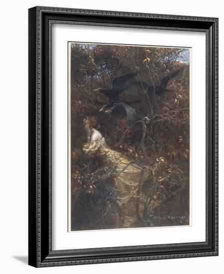 The Haunted Wood C1903-Arthur Rackham-Framed Photographic Print