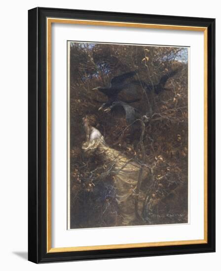 The Haunted Wood C1903-Arthur Rackham-Framed Photographic Print