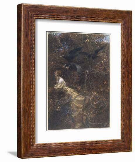 The Haunted Wood C1903-Arthur Rackham-Framed Photographic Print