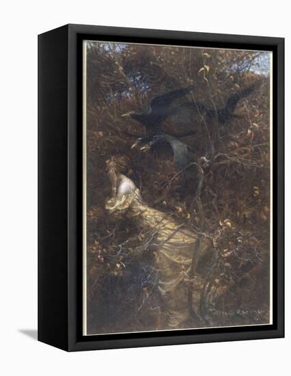 The Haunted Wood C1903-Arthur Rackham-Framed Premier Image Canvas