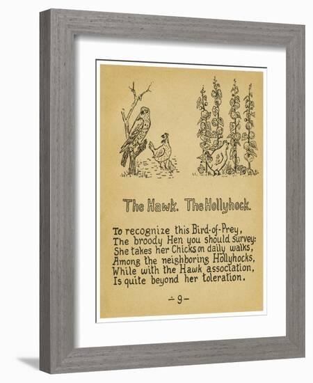 The Hawk. The Hollycock.-Robert Williams Wood-Framed Art Print