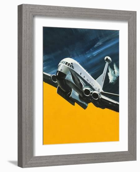 The Hawker Siddeley Nimrod-Wilf Hardy-Framed Giclee Print