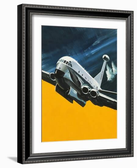 The Hawker Siddeley Nimrod-Wilf Hardy-Framed Giclee Print