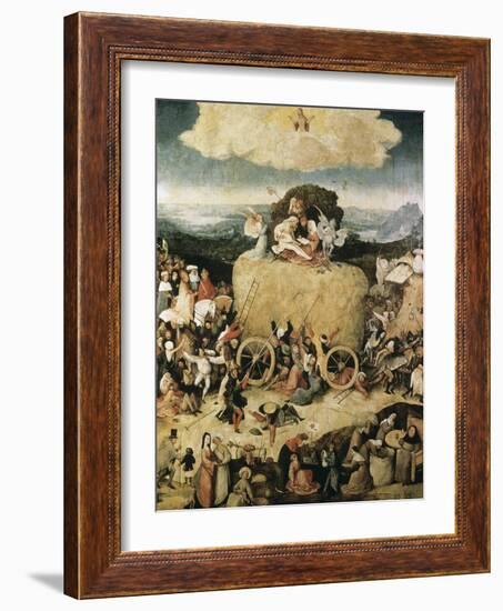 The Hay-Cart-Hieronymus Bosch-Framed Giclee Print