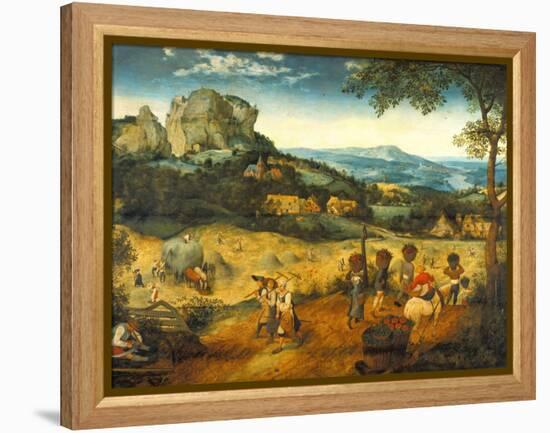 The Hay Harvest-Pieter Bruegel the Elder-Framed Premier Image Canvas