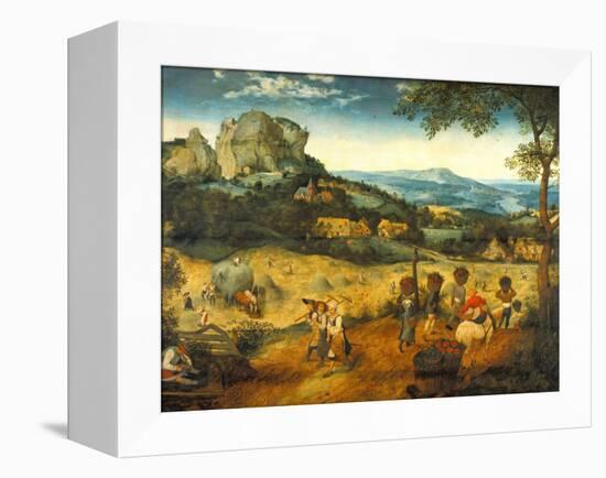 The Hay Harvest-Pieter Bruegel the Elder-Framed Premier Image Canvas
