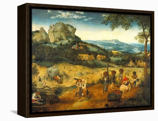 The Hay Harvest-Pieter Bruegel the Elder-Framed Premier Image Canvas