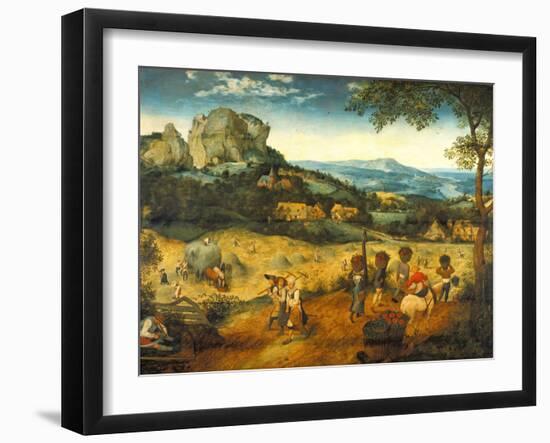 The Hay Harvest-Pieter Bruegel the Elder-Framed Giclee Print