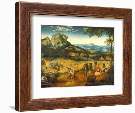 The Hay Harvest-Pieter Bruegel the Elder-Framed Giclee Print