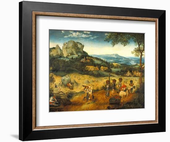 The Hay Harvest-Pieter Bruegel the Elder-Framed Giclee Print