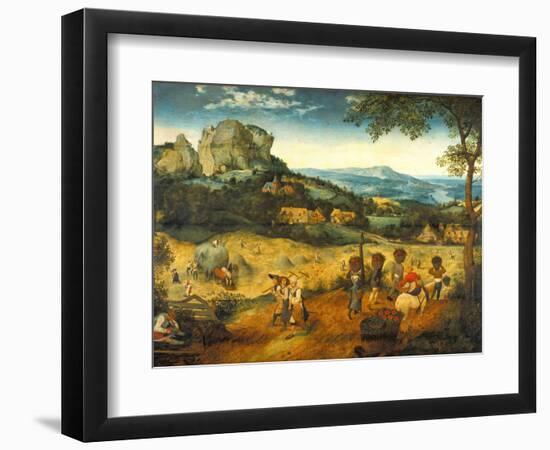 The Hay Harvest-Pieter Bruegel the Elder-Framed Giclee Print